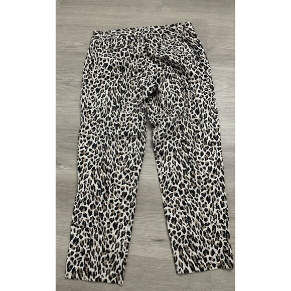 J. Crew Capri Crop Pants Leopard  Animal Print work casual office size 6 - Picture 6 of 6